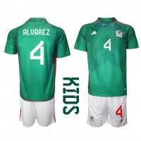 Mexico Edson Alvarez #4 Fotballklær Hjemmedraktsett Barn VM 2022 Kortermet (+ korte bukser)